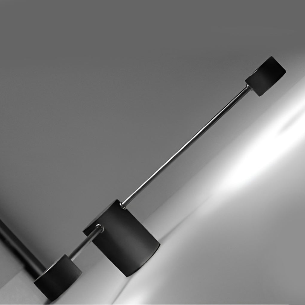 Modern Linear LED Wall Light Black Aluminum Art Sconce