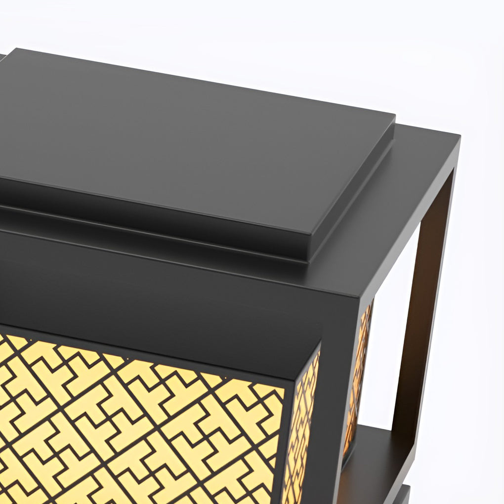 Square Solar Outdoor Fence Post Light - Waterproof IP65 Pillar Lamp