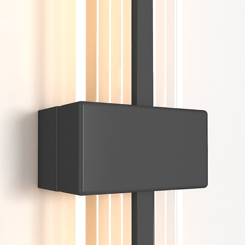 Modern Rectangular Wall Sconce with Warm LED Light