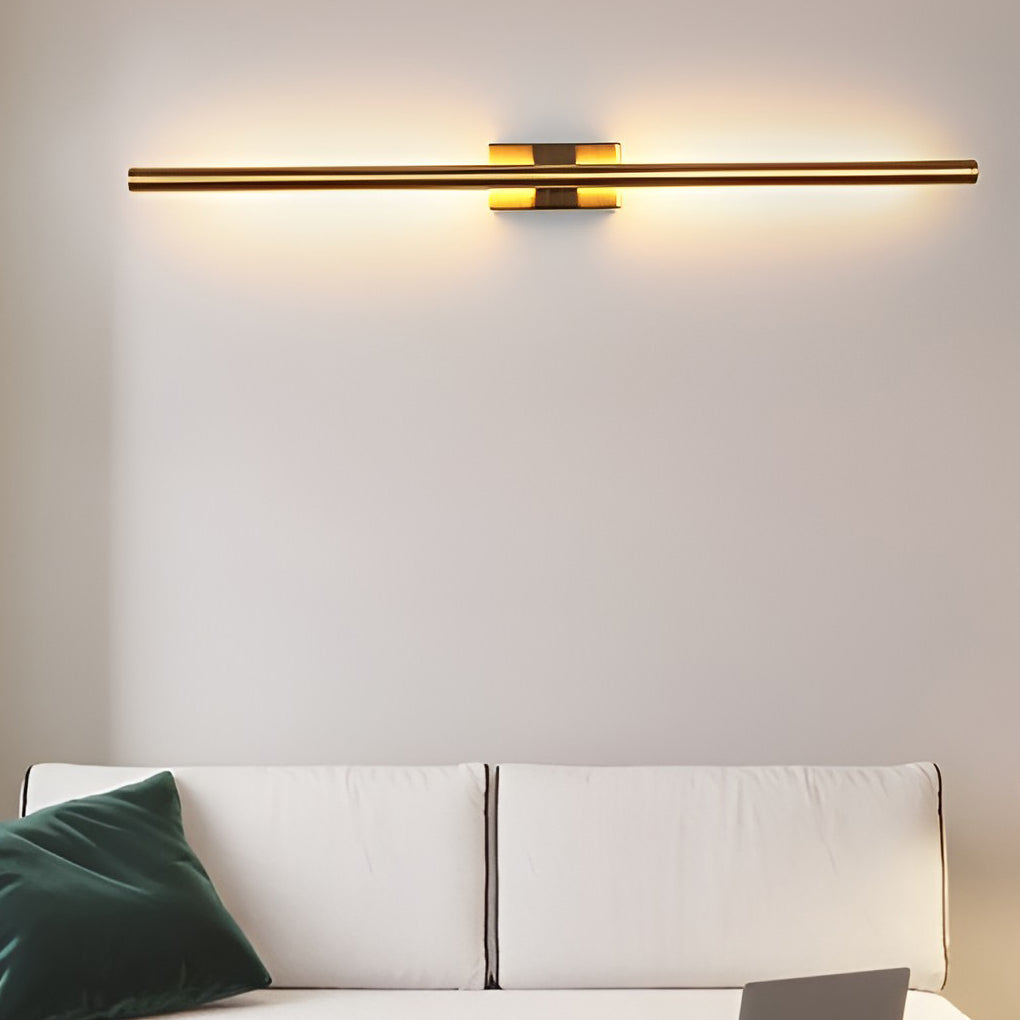 Modern Linear LED Wall Sconce – Electroplated Metal Fixture