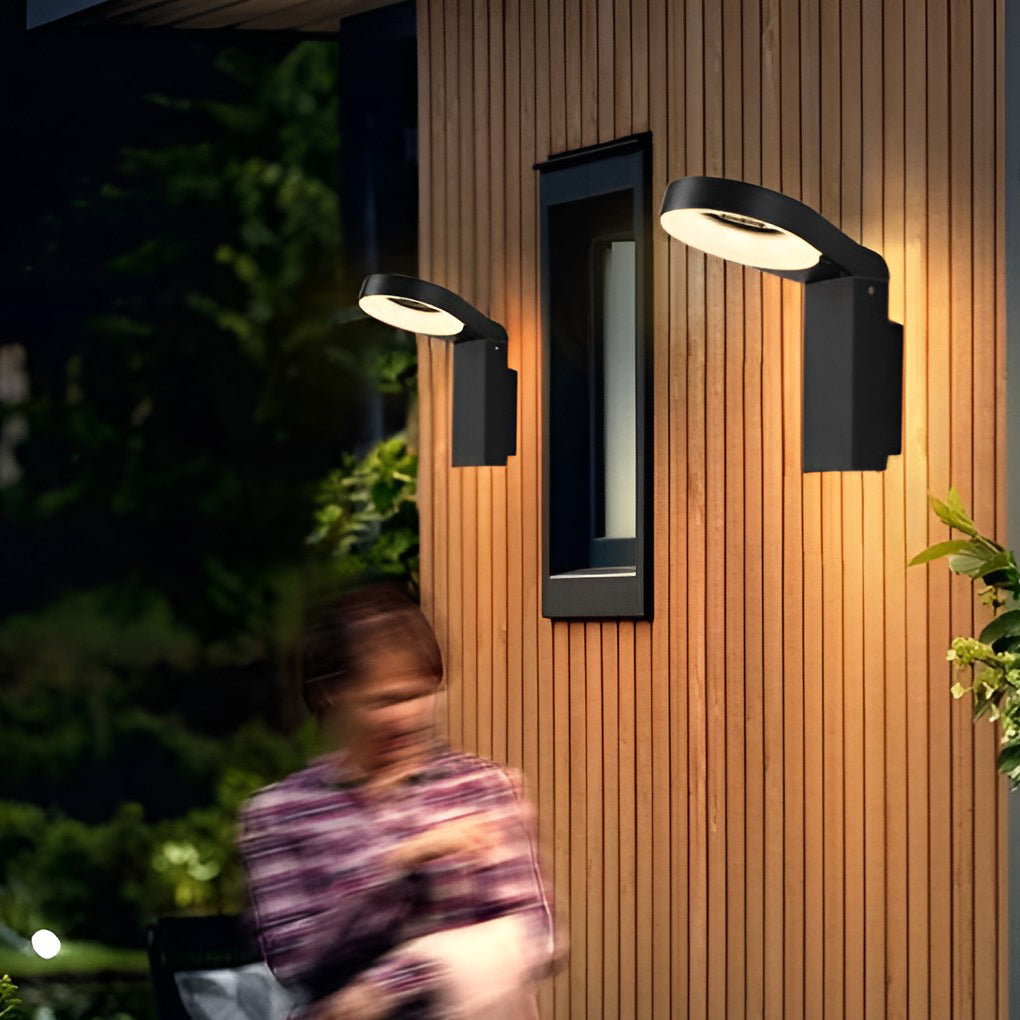 18W LED Ring Outdoor Wall & Path Lamp - Modern Landscape Lighting