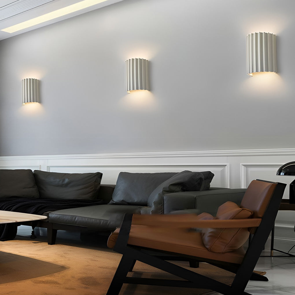 Modern Nordic Up Down Wall Sconce | Resin Dual Light Fixture