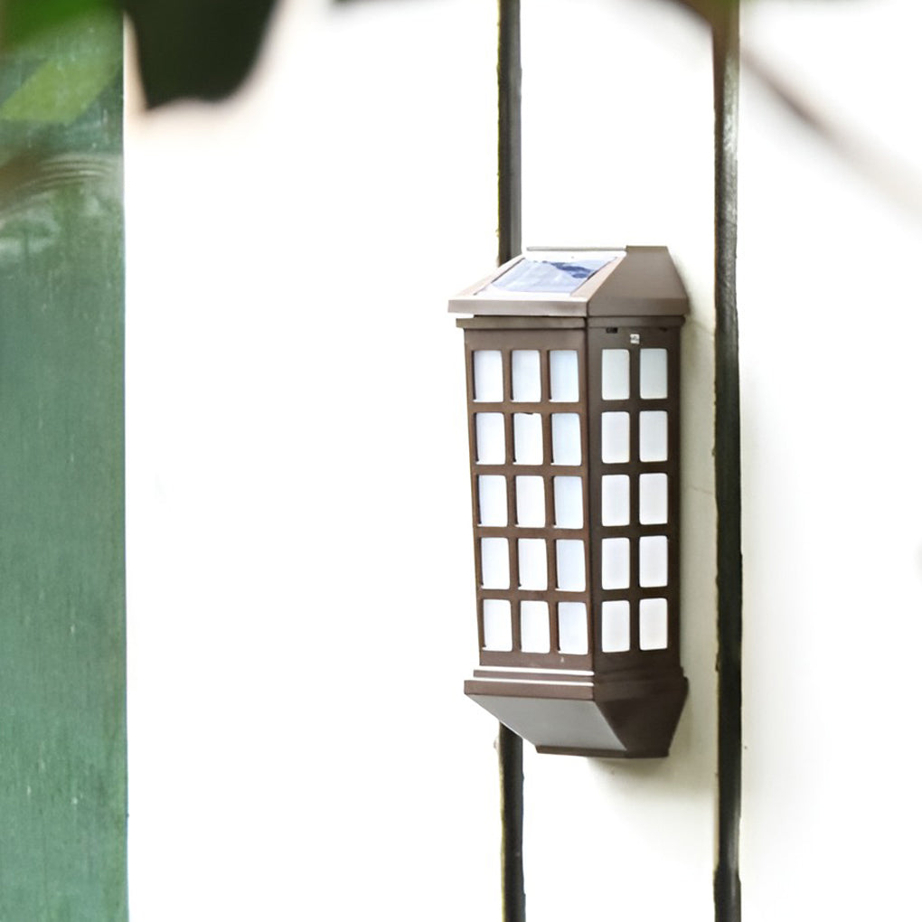 Solar Motion Sensor LED Outdoor Wall Light with Auto Light Control