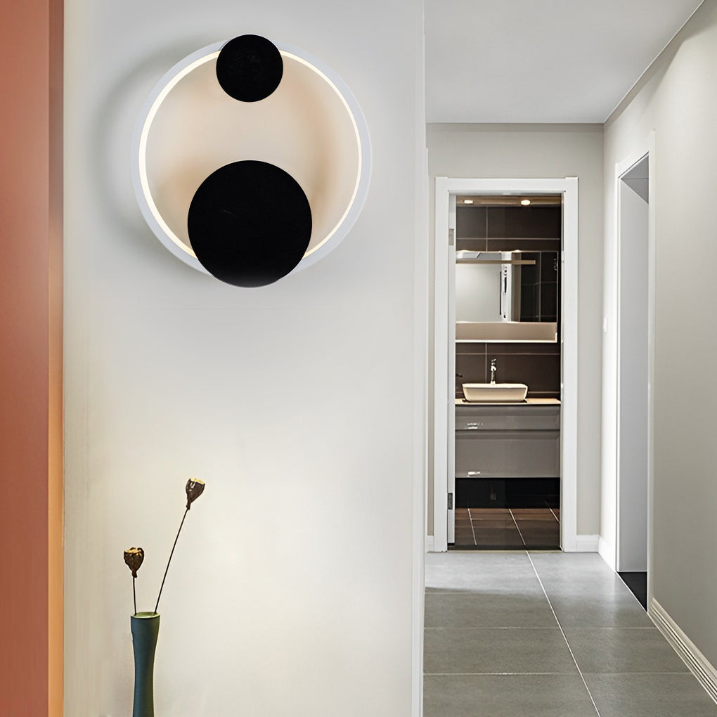 Modern LED Wall Sconce with Three-Step Dimming | Round & Oval