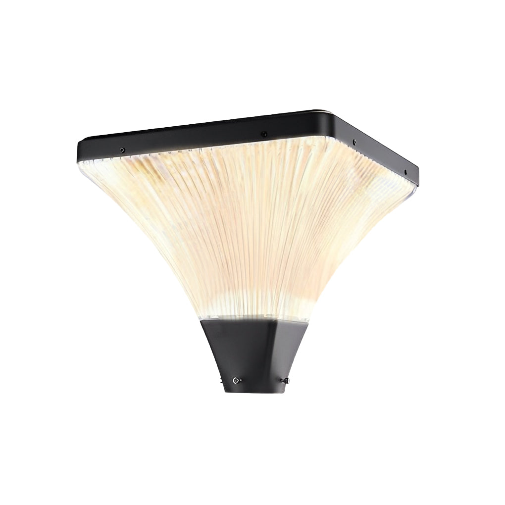 Modern Solar Garden Lamp Post with Remote Control - Waterproof