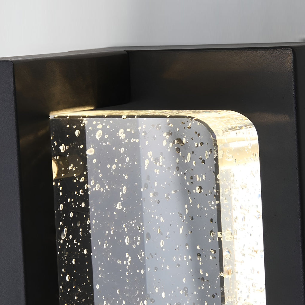 Crystal Outdoor Wall Sconce - Modern Waterproof IP65 Wall Lamp