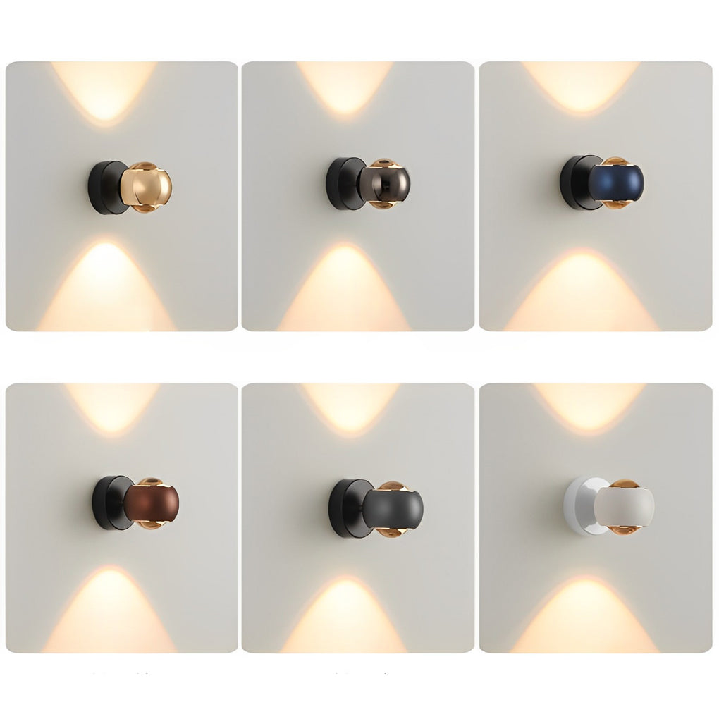 Modern Up Down LED Wall Sconce Aluminum Glass Wall Washer Light