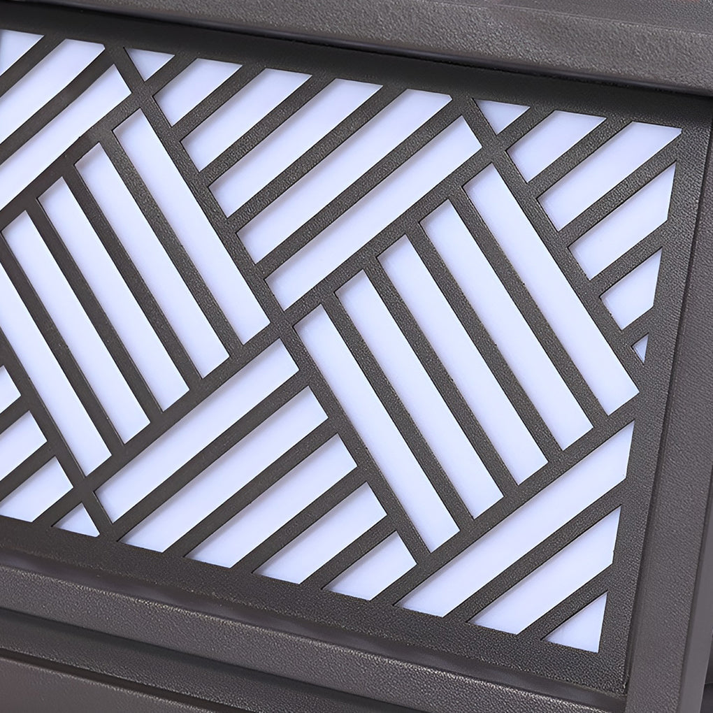 Modern Solar LED Outdoor Post Cap Light - Waterproof Pillar Lamp