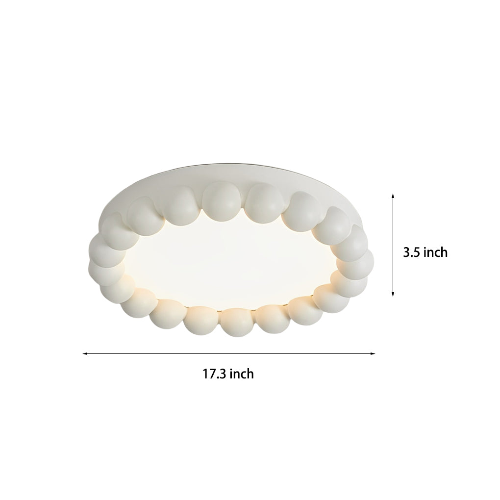 Modern Round Flush Mount Ceiling Light with 3-Step Dimming LED