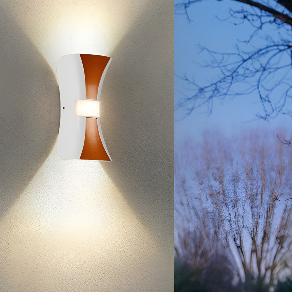 Modern LED Up Down Wall Light Waterproof Outdoor Sconce Aluminum