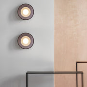 Modern Round Glass Wall Sconce with LED Light