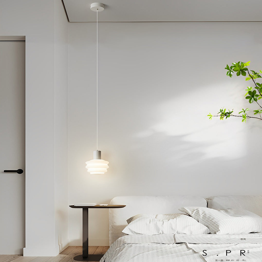 Modern Minimalist Pendant Light with 3-Step Dimming | Iron Finish