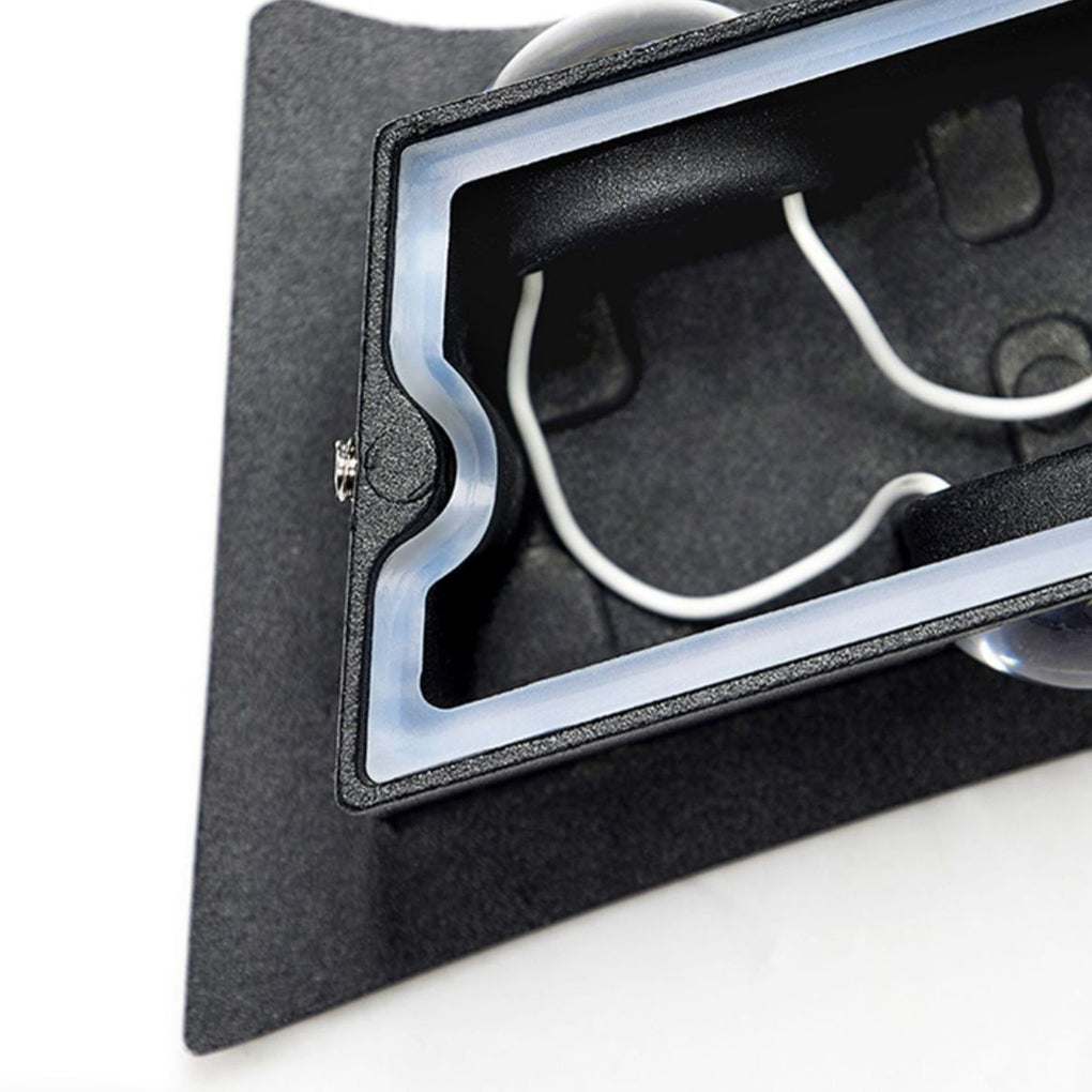 Modern LED Up Down Wall Washer Light – Waterproof Outdoor Black