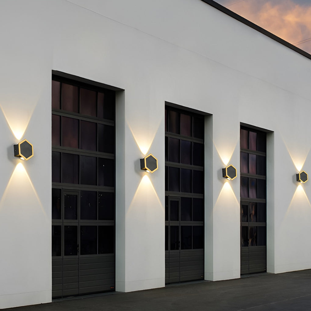 Beehive LED Wall Washer Light Waterproof Outdoor Up Down Sconce