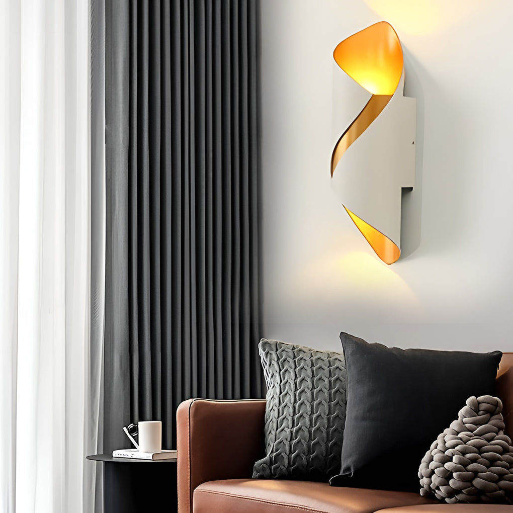 Outdoor LED Up Down Wall Sconce Waterproof Modern Glass Light