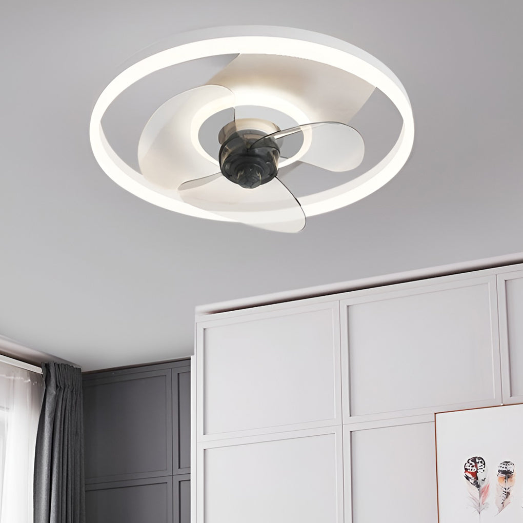 Modern Ceiling Fan Light with Remote & Dimming