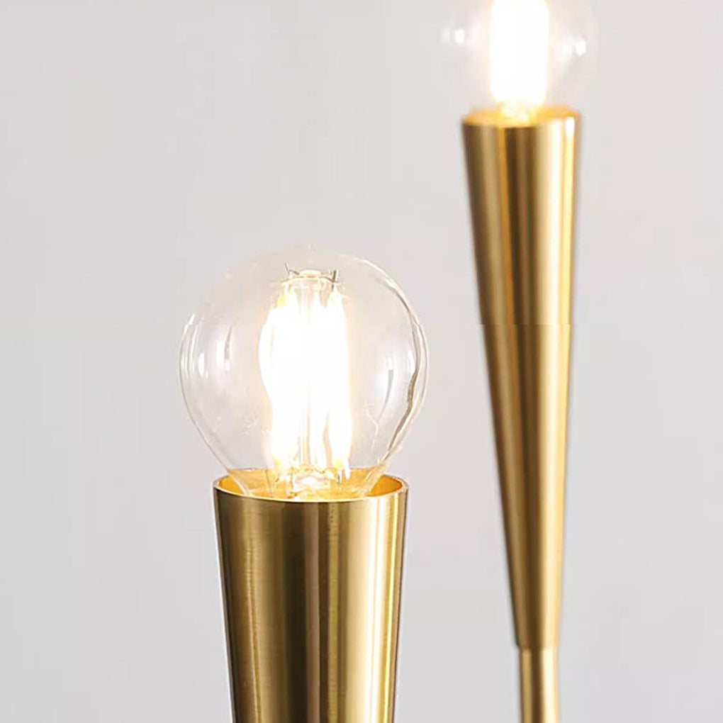 Retro Candlelight Chandelier with 3-Step Dimming LED