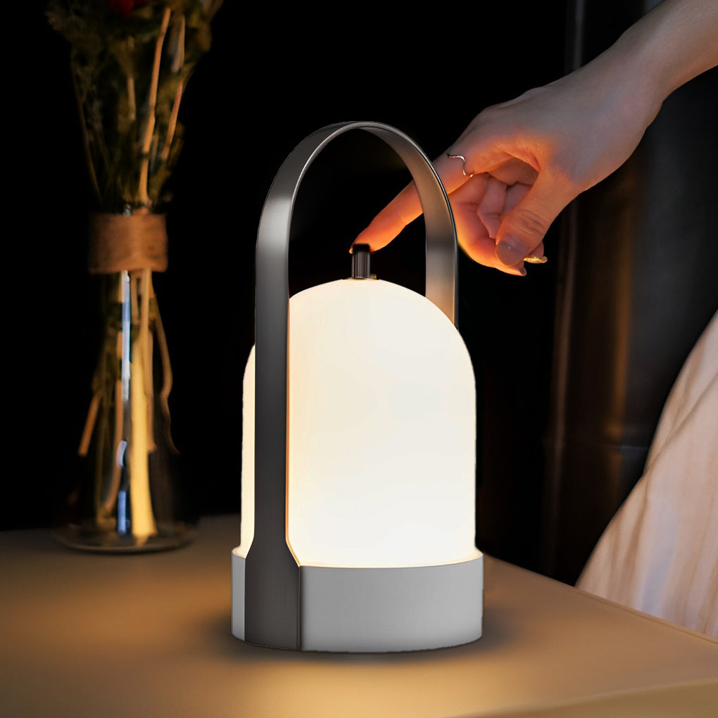 Portable LED Lantern Table Lamp with Dimmable Warm Light