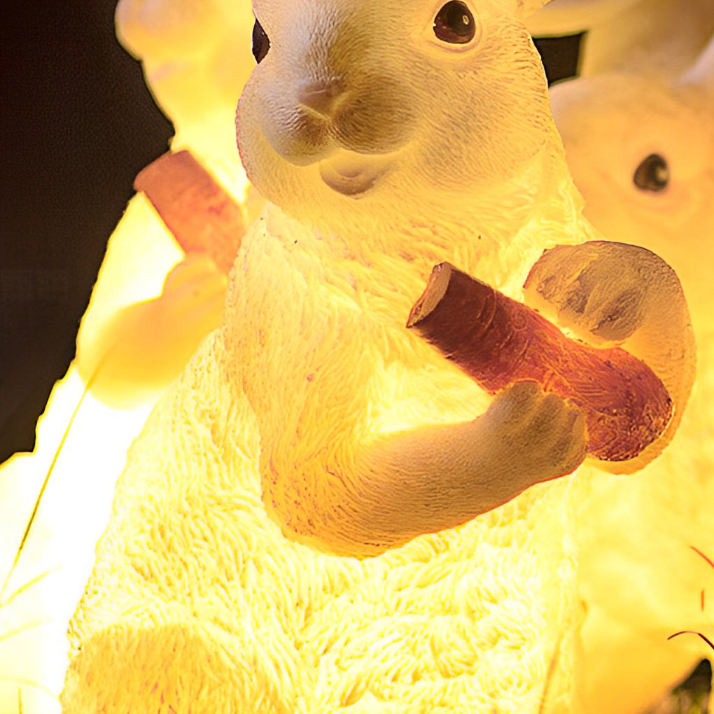 Modern Rabbit Garden Light Resin Fiberglass Outdoor Waterproof