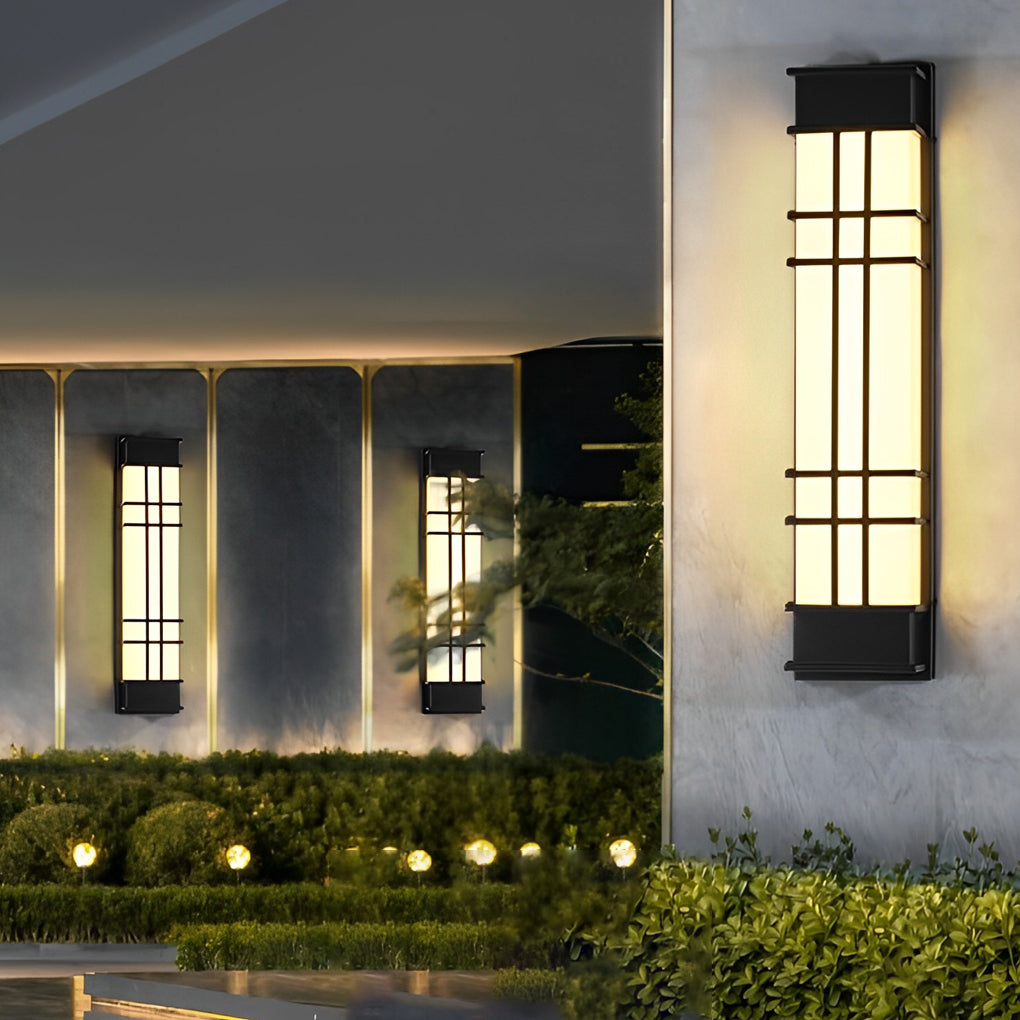 Industrial Black LED Outdoor Wall Lamp | Waterproof Galvanized Steel