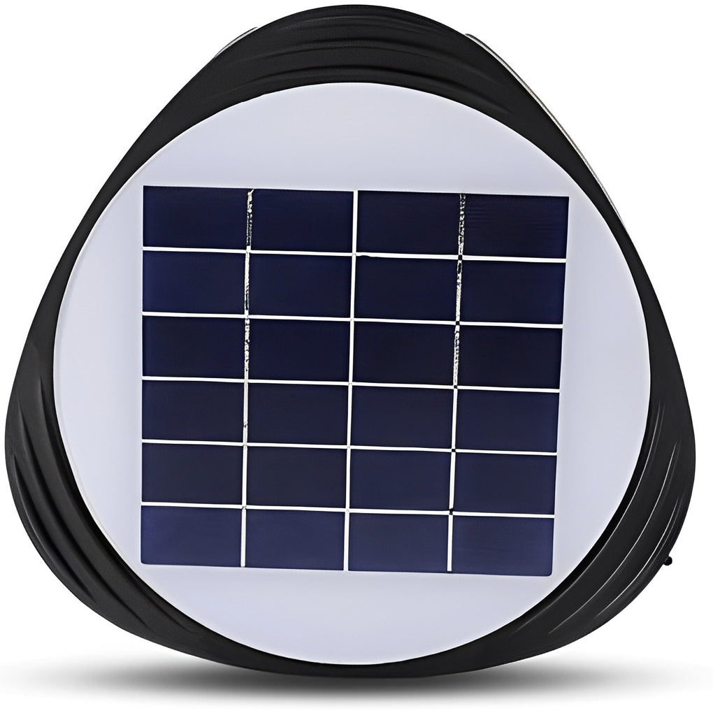 Modern Solar Outdoor Wall Light with Dual Color Temperature - Black