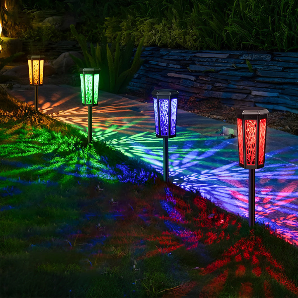 Solar LED Stake Light - Color Changing Outdoor Landscape Lighting