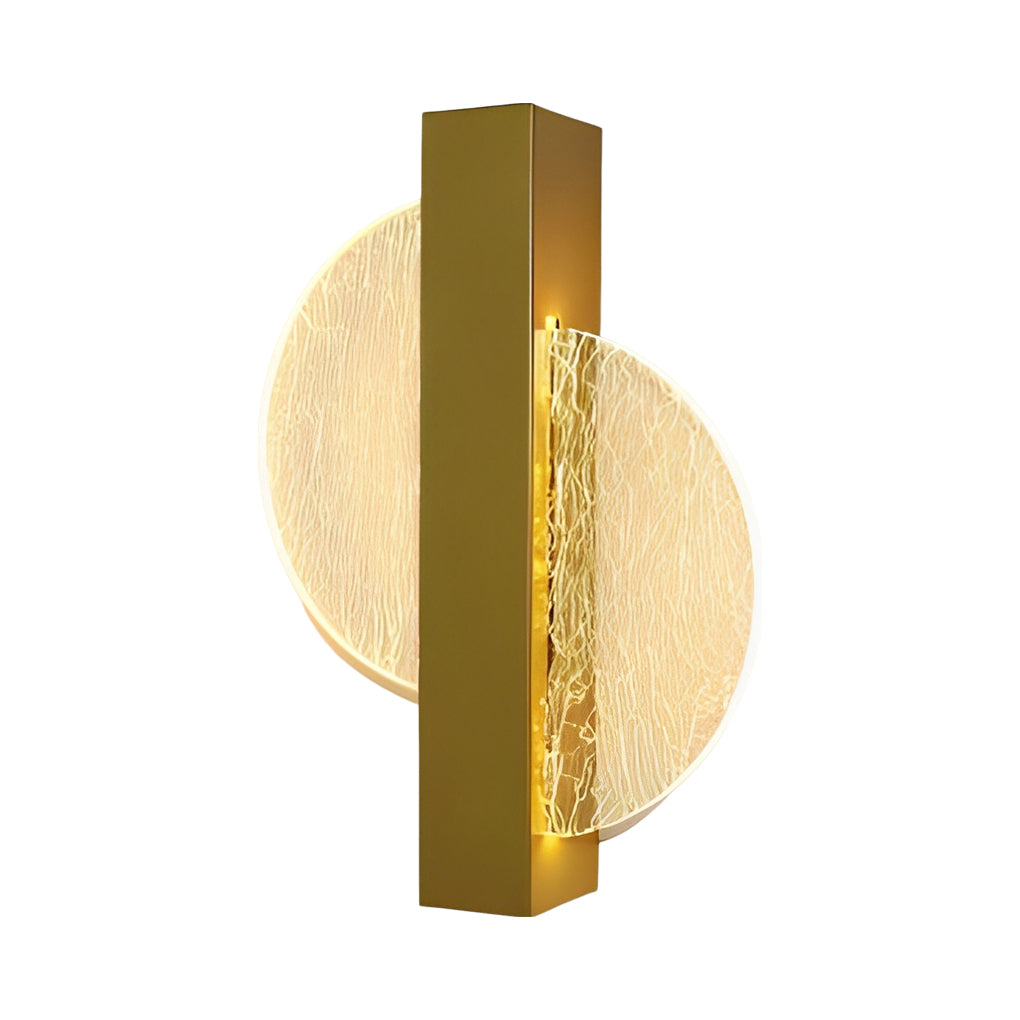 Modern Geometric LED Wall Sconce - Acrylic & Metal Finish