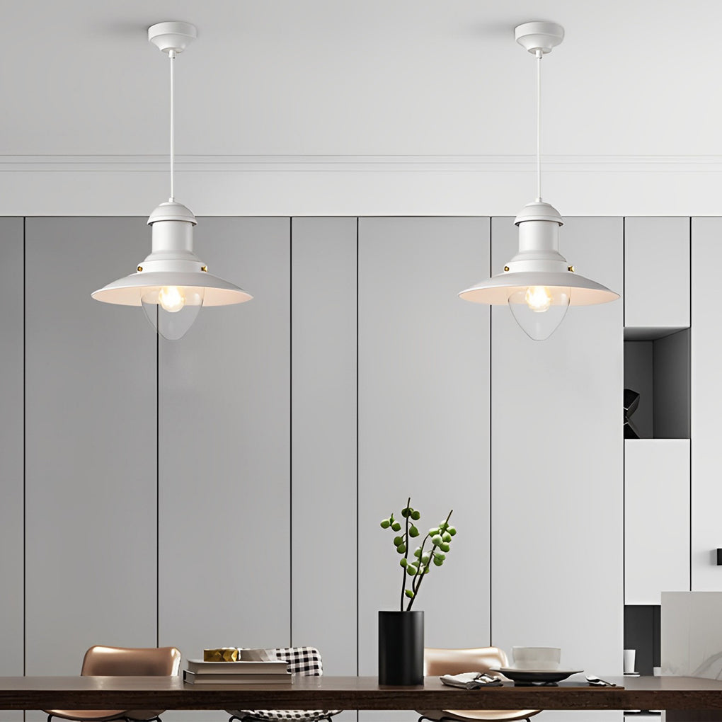 Retro Dome Metal Pendant Light Industrial Chandelier