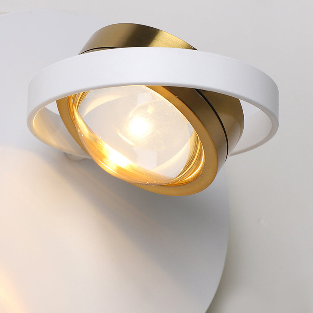 Adjustable Modern Wall Sconce with 360° Rotating Light Head