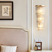 Crystal Wall Sconce with Warm Light – Gold Hardware Finish