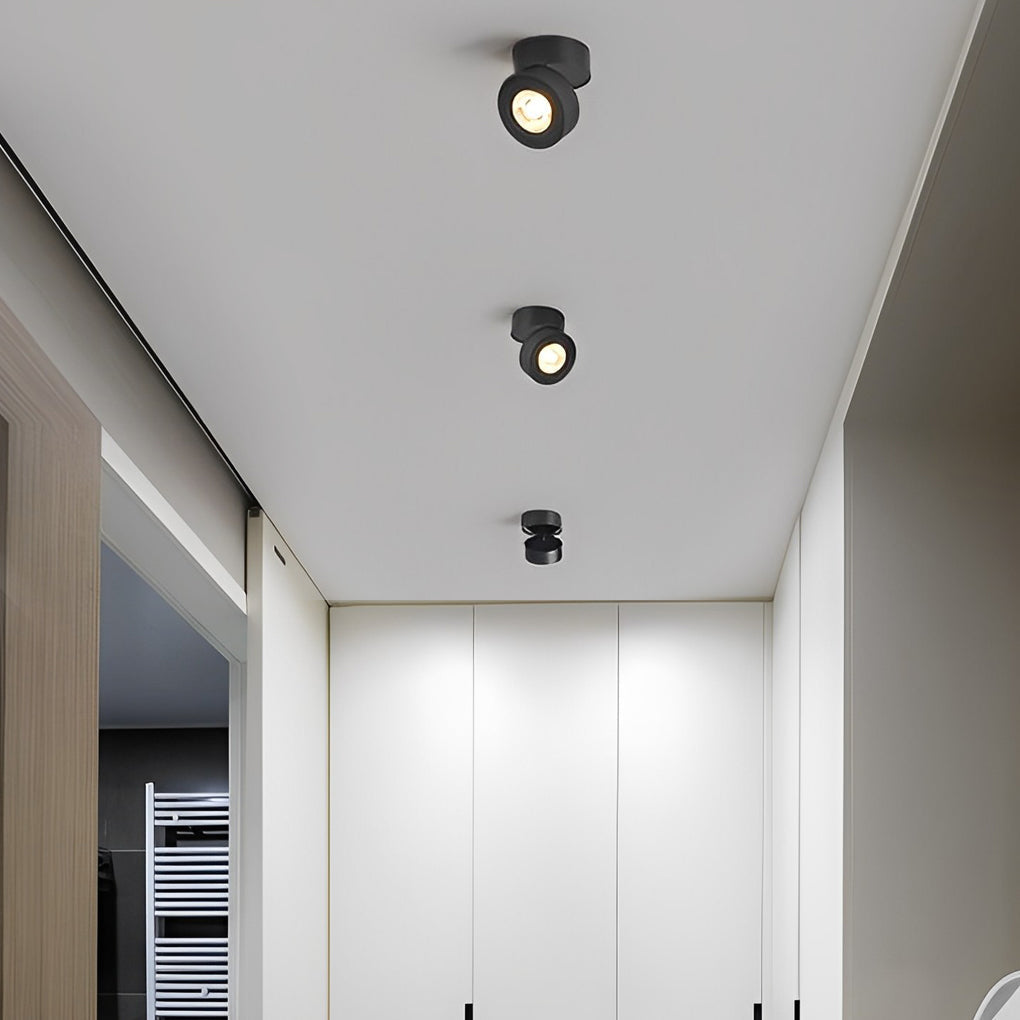 7W Adjustable LED Spotlight Modern Aluminum Flush Mount Ceiling