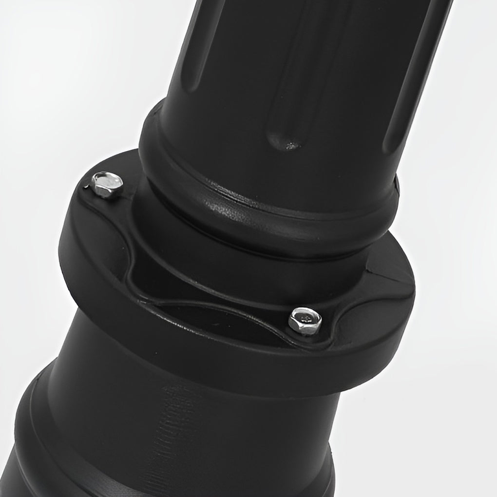 Modern Black Outdoor Post Light - 2/3 Light Aluminum Street Lamp