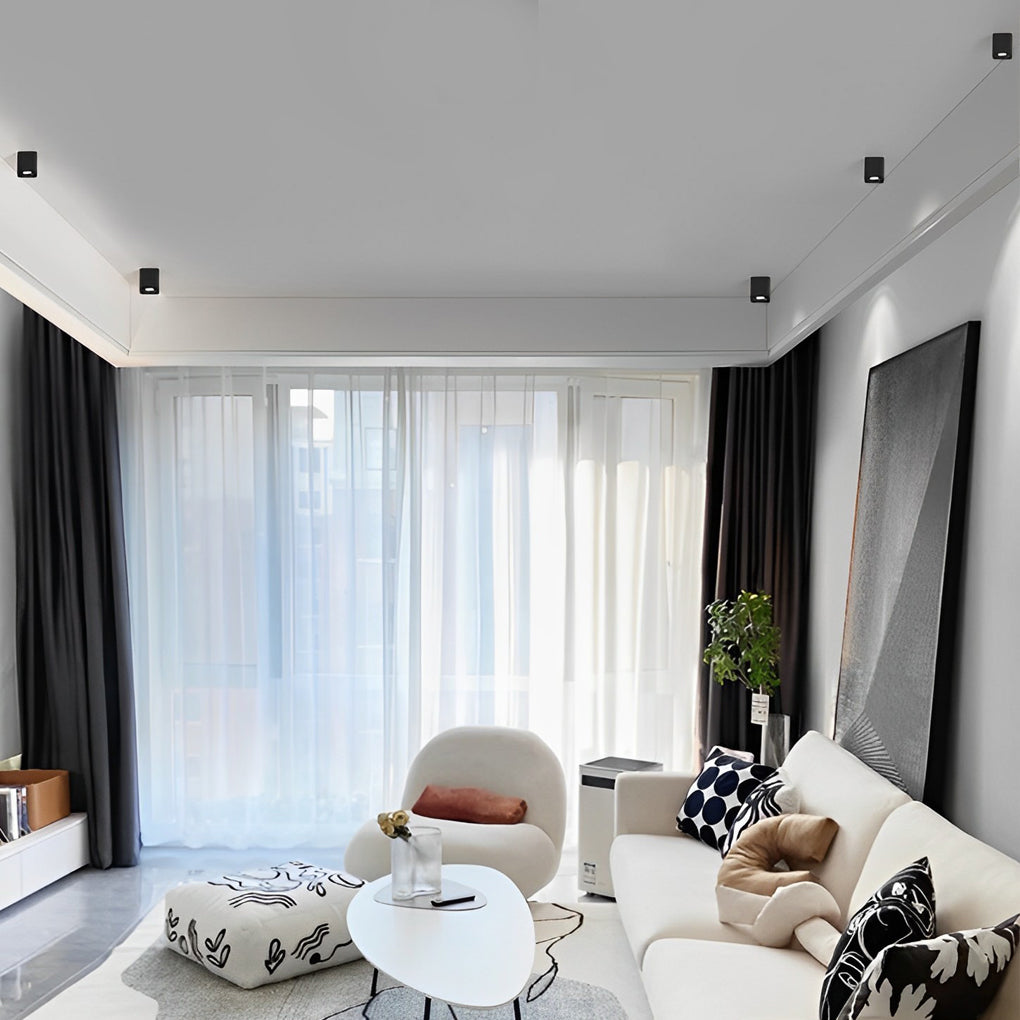 Adjustable Square LED Grille Light with 360° Rotation