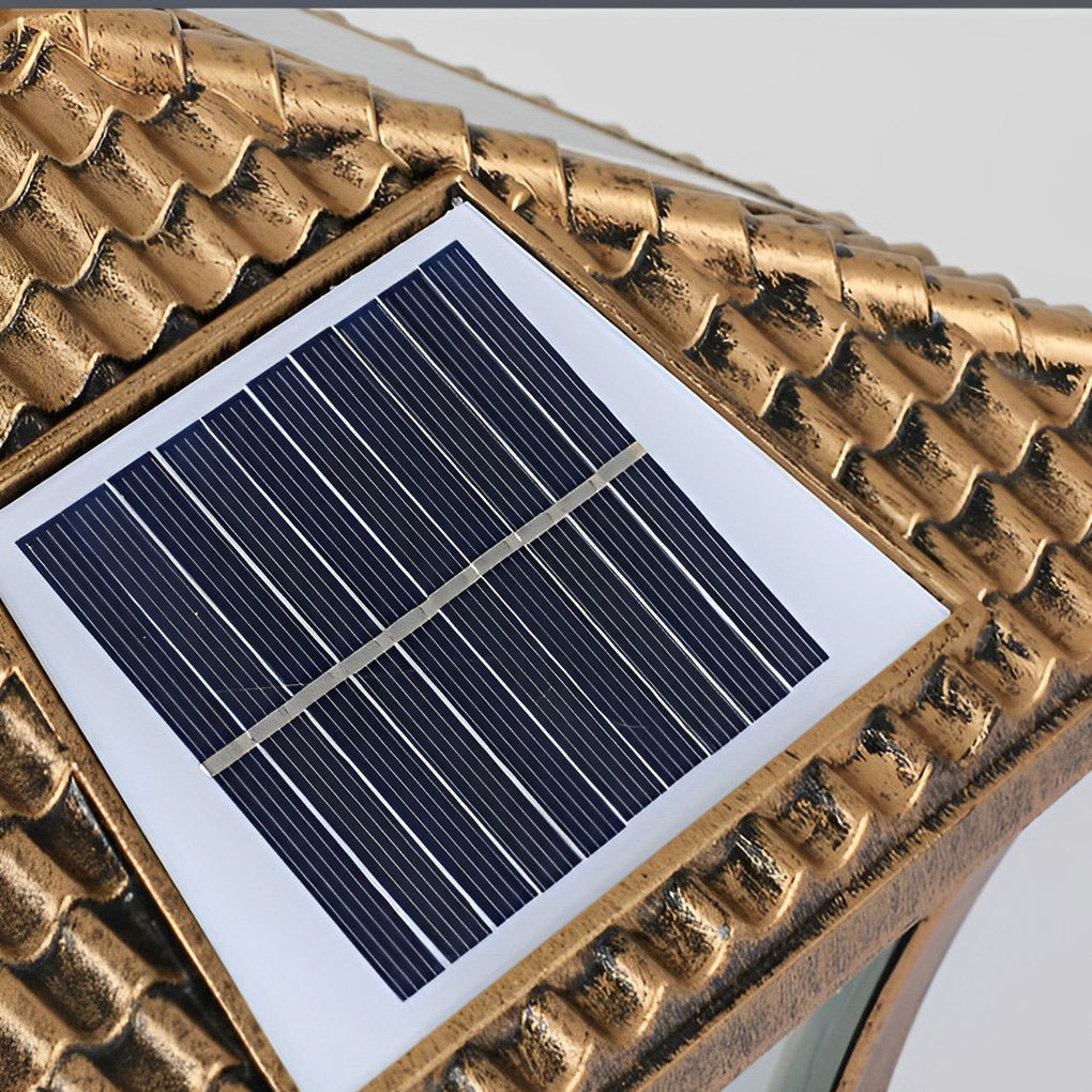 Modern Solar Powered Fence Post Light - Aluminum & Acrylic