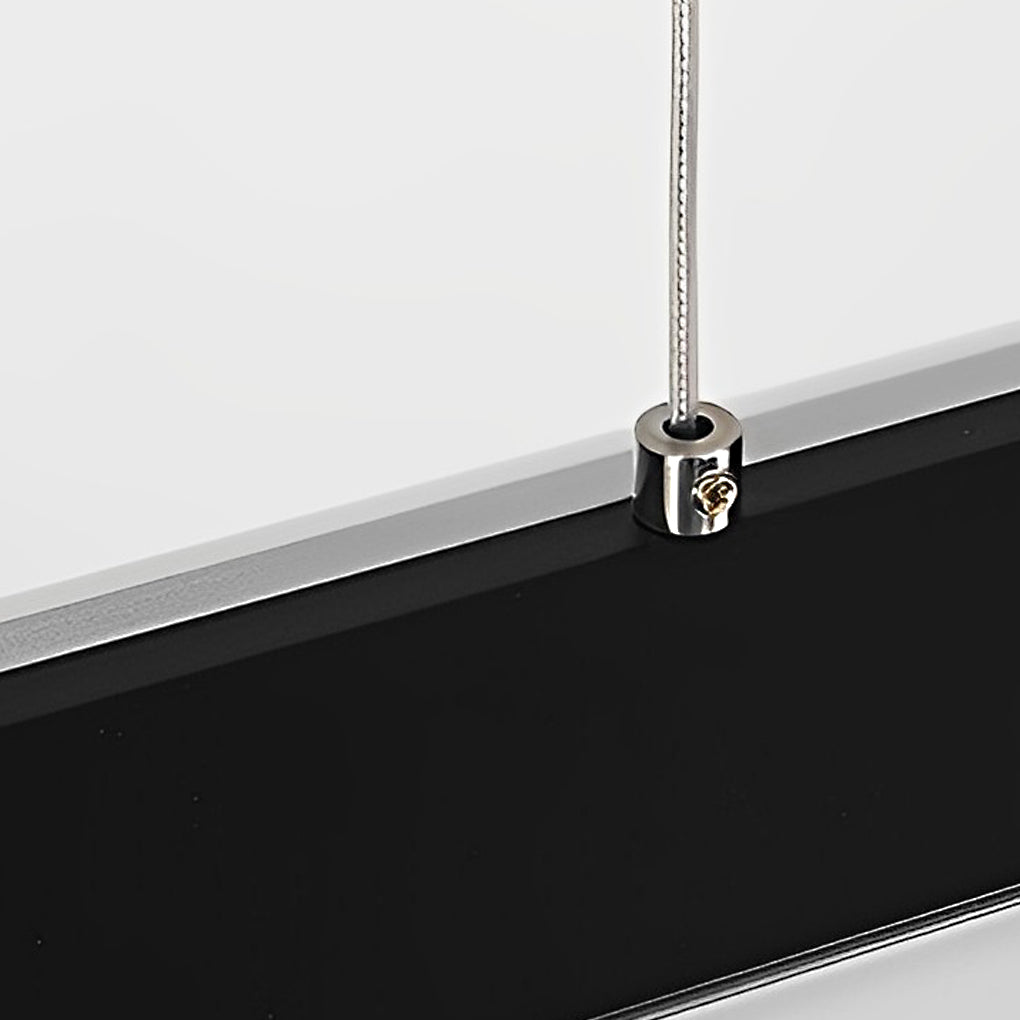 Modern Linear LED Pendant Light – Metal & Acrylic Neutral White