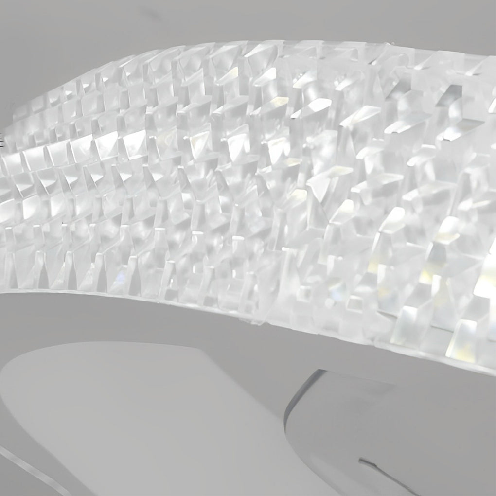 Modern Bladeless Ceiling Fan with LED Light & Remote - Silent