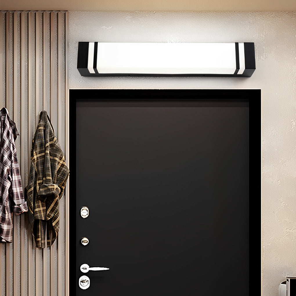 Modern Waterproof LED Outdoor Wall Light - Black Stainless Steel