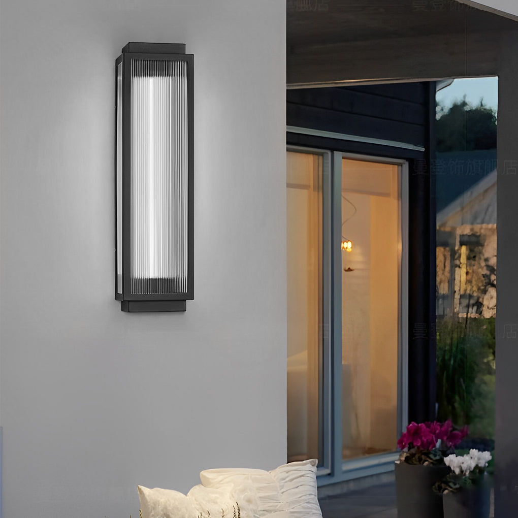 Modern Black Waterproof LED Outdoor Wall Light Strip