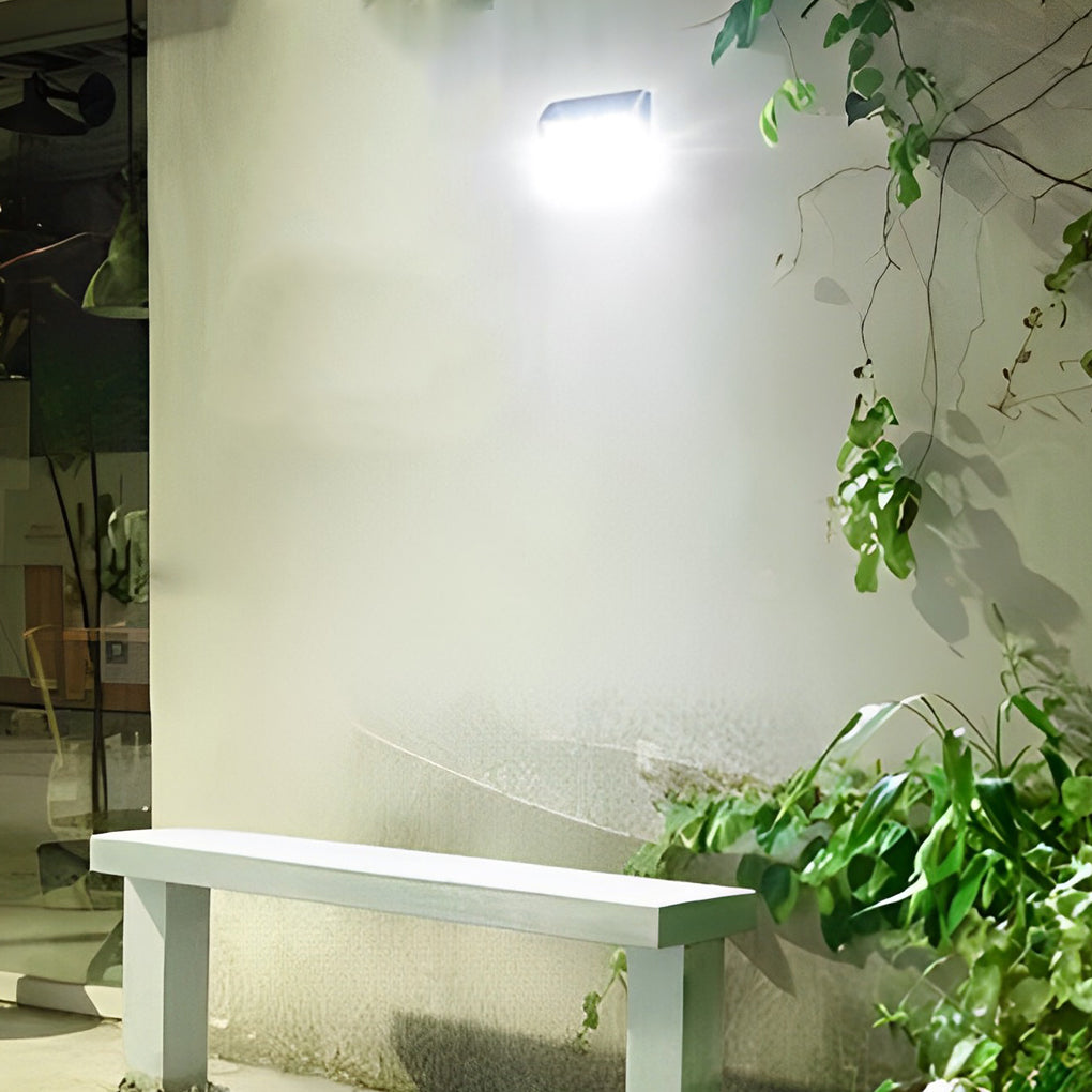 Solar Motion Sensor Wall Light Outdoor Waterproof LED Lamp