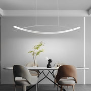 Modern Linear LED Pendant Light with Stepless Dimming