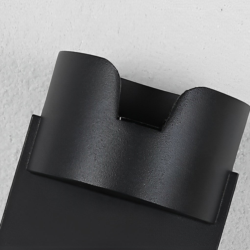 Modern Black Aluminum Waterproof Up Down LED Outdoor Wall Light
