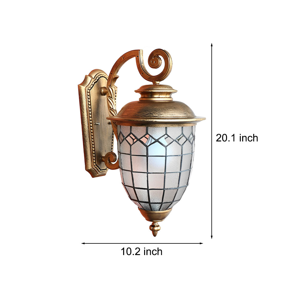 Minimalist Outdoor Wall Light - Die-Cast Aluminum & Glass