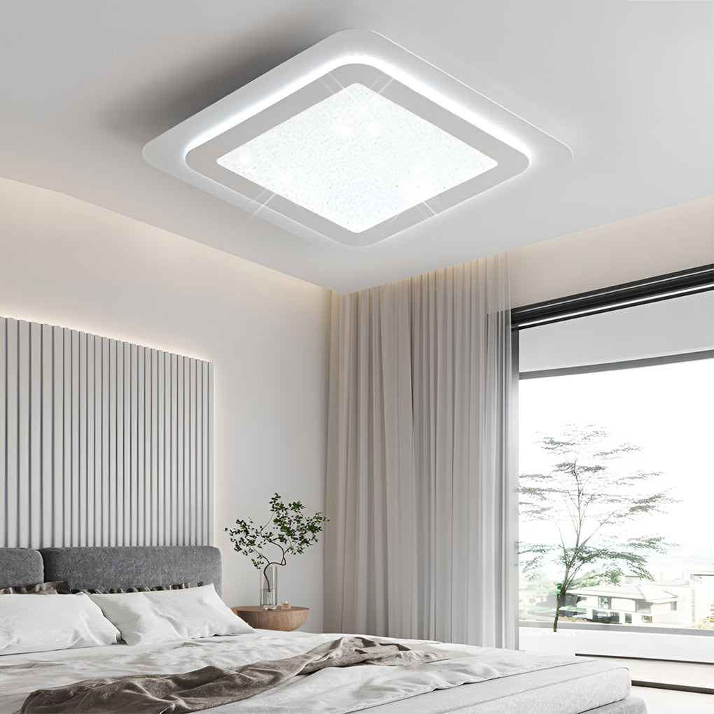 Modern LED Dimmable Ceiling Light with Remote Control