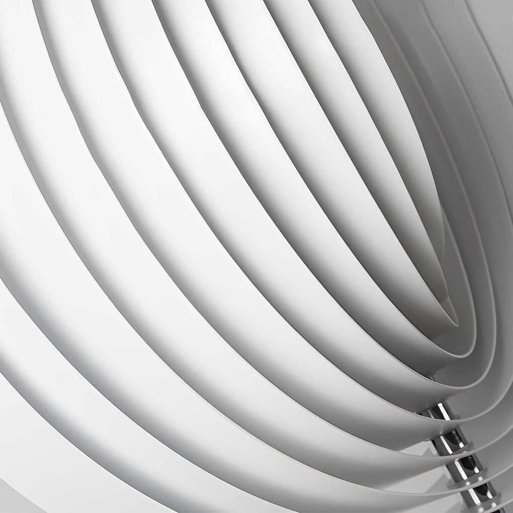 360° Rotatable White Metal Pendant Light Modern Nordic Design