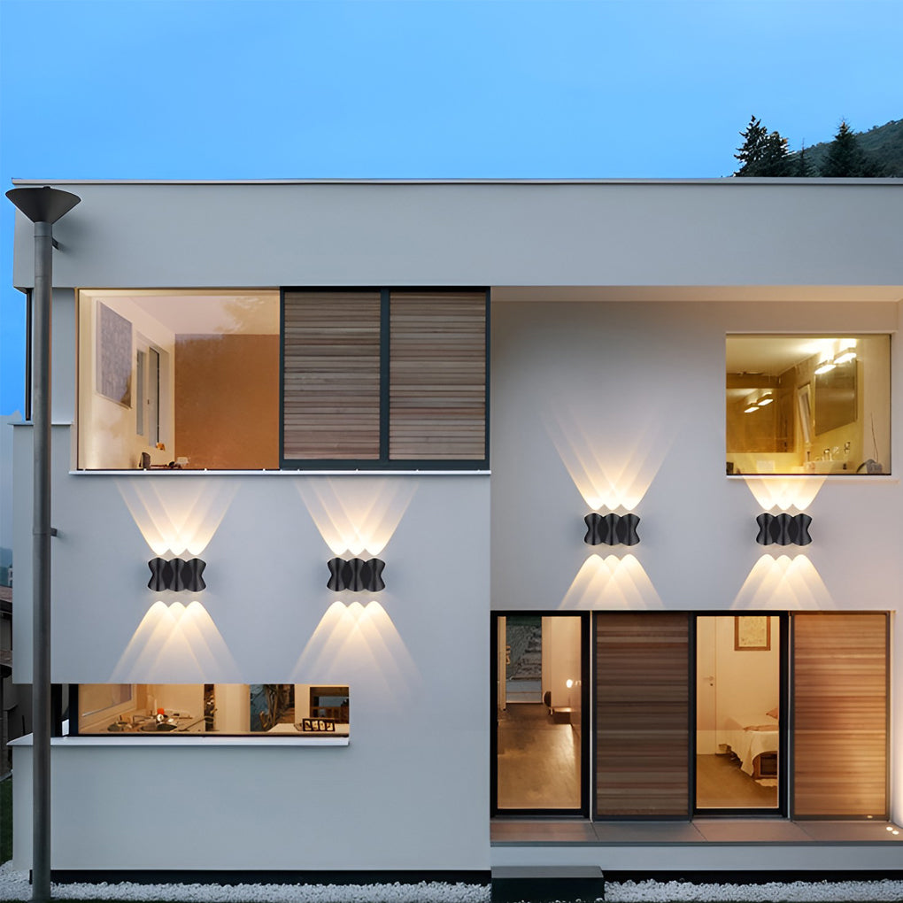 Modern LED Up Down Outdoor Wall Light Waterproof Aluminum