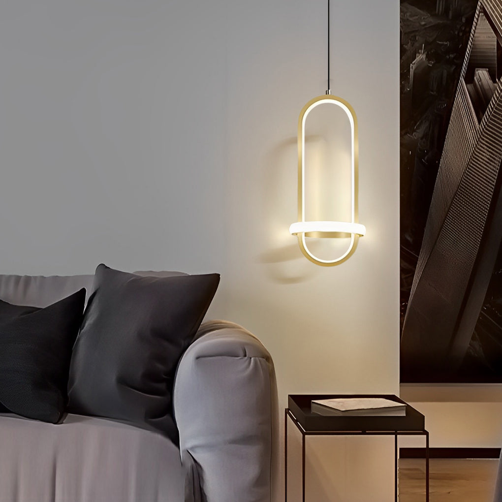 Modern LED Pendant Light with Three Step Dimming - Round Silicone