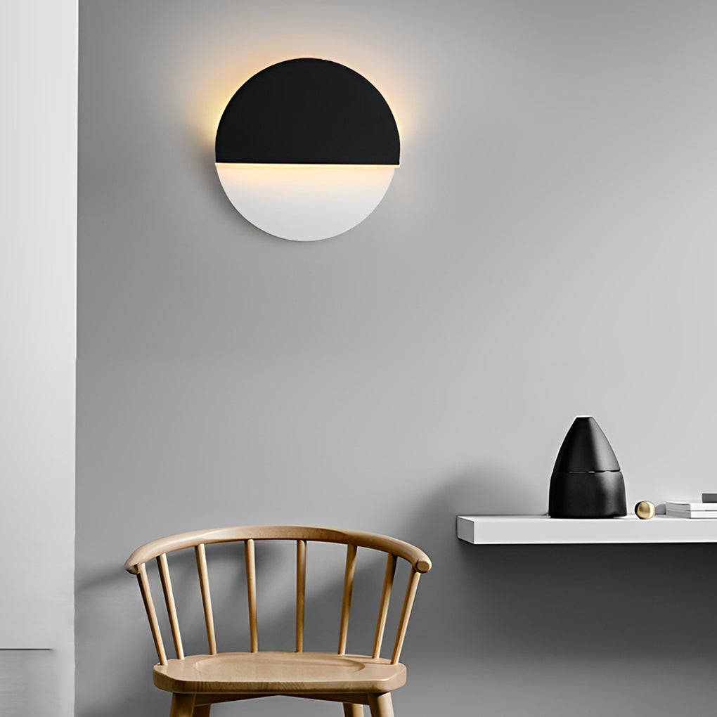 Rotatable LED Wall Sconce Modern Black Minimalist Adjustable Lighting