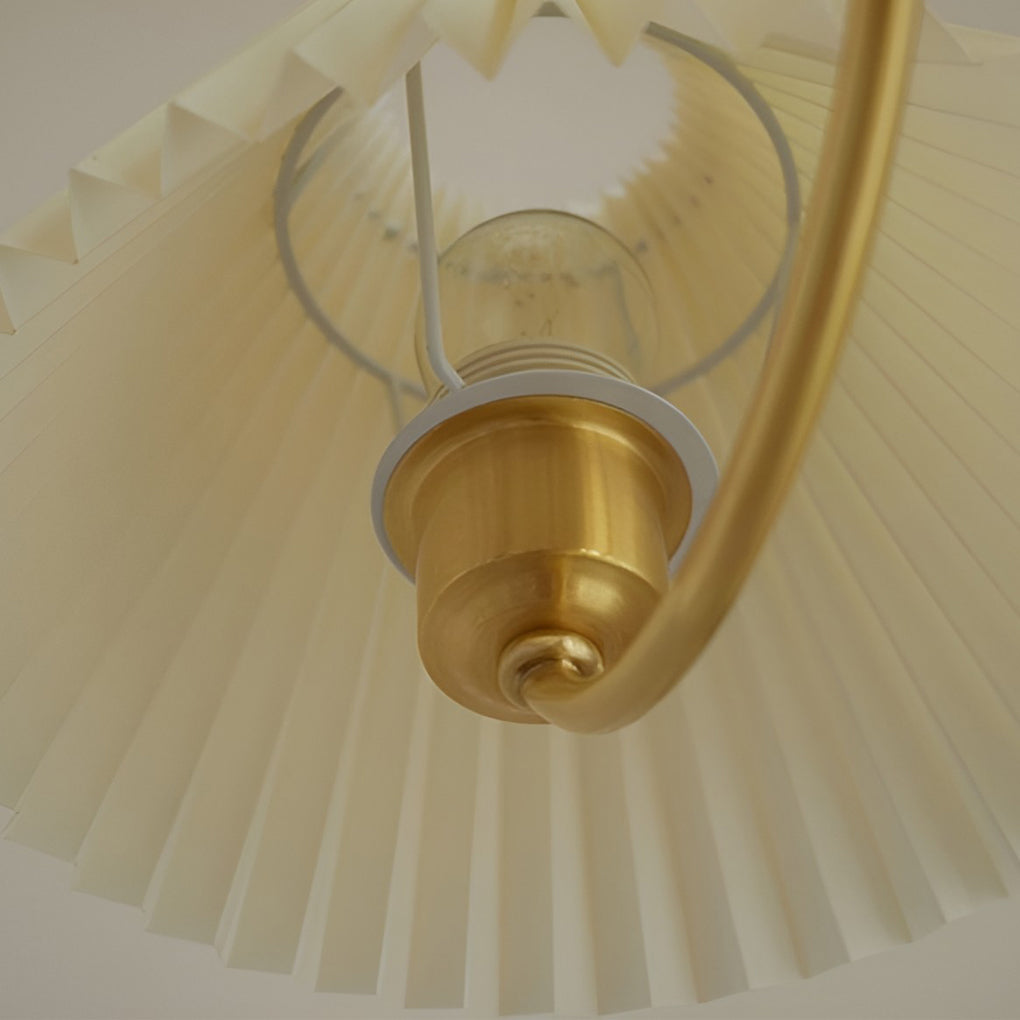 Nordic Pleated Pendant Chandelier 3-Light Warm LED Modern Dining