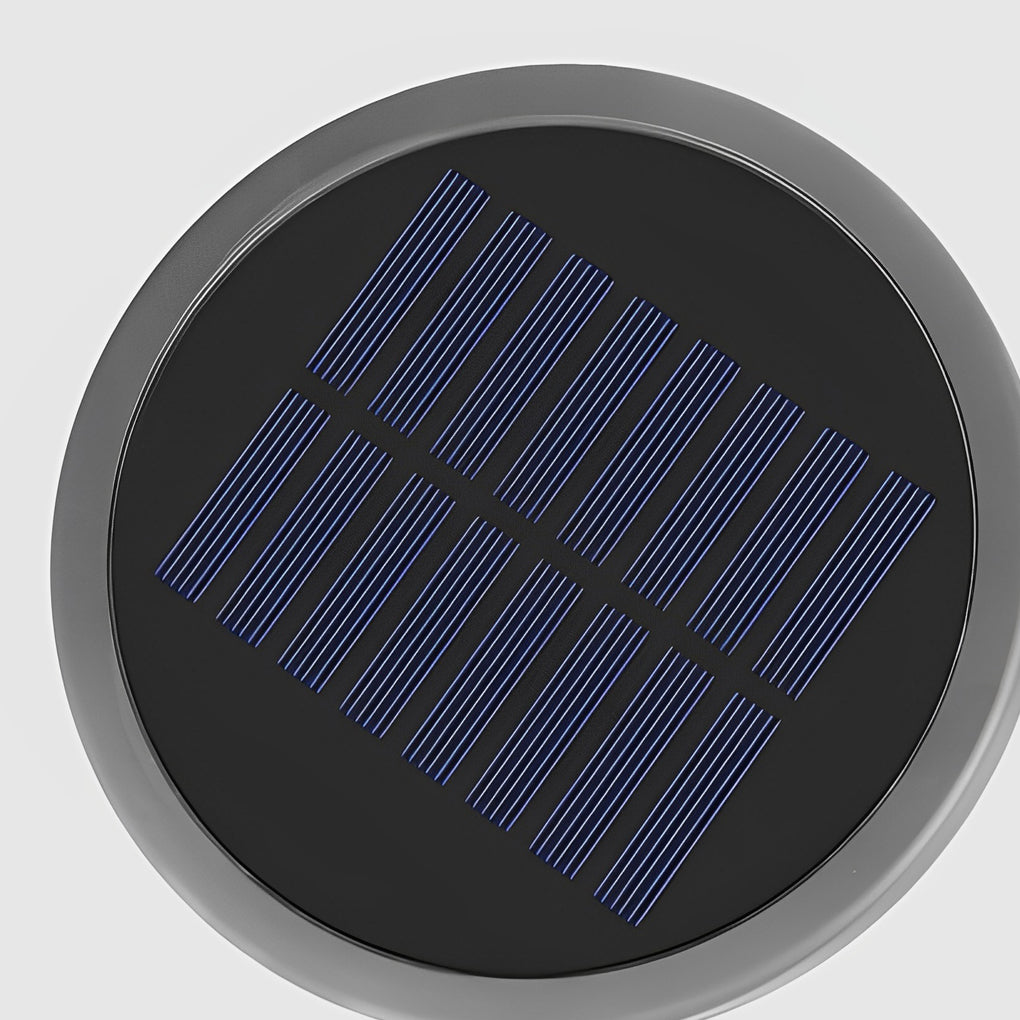 Modern Solar Half-Sphere LED Lawn Light – Aluminum & Steel