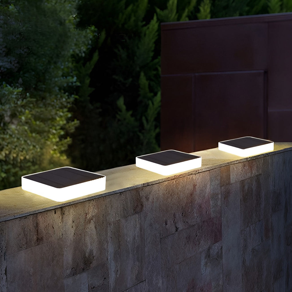 Solar LED Ground Lights Modern Waterproof Disk Landscape Lighting